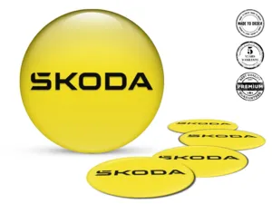 Skoda Nabenaufkleber Ausgabe Individuelles Dome-Design